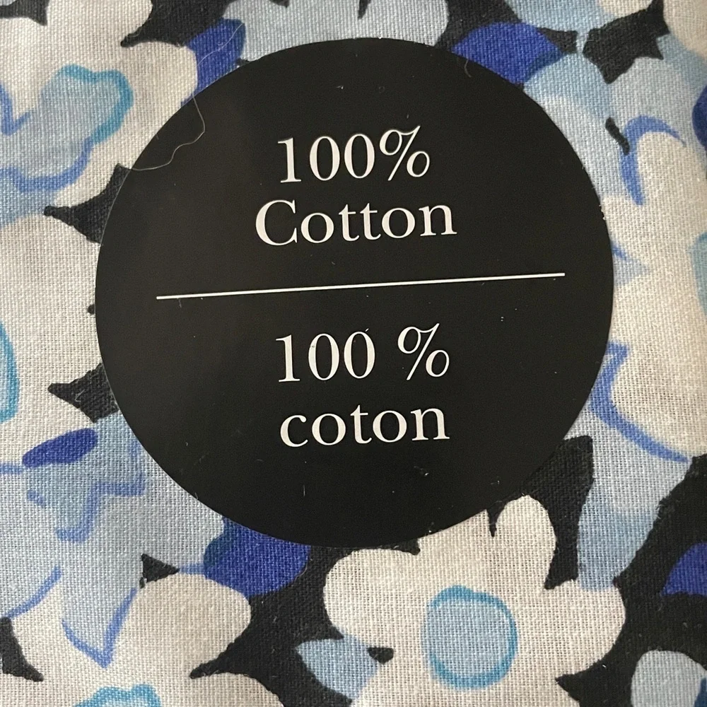 NWT! Kate Spade Full Sheet Set - Blue Floral - 100% Cotton